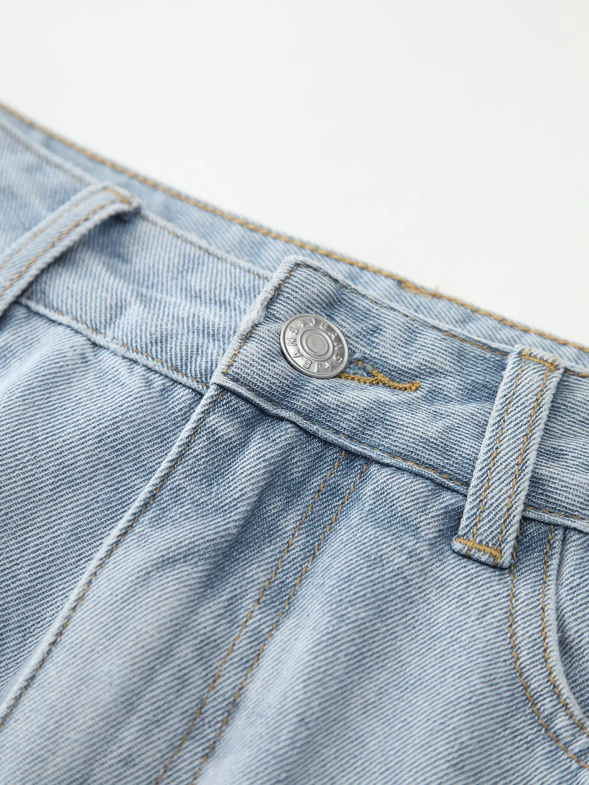 Cotton Split Denim Skirt sold by COMMENSE product image thumbnail 3