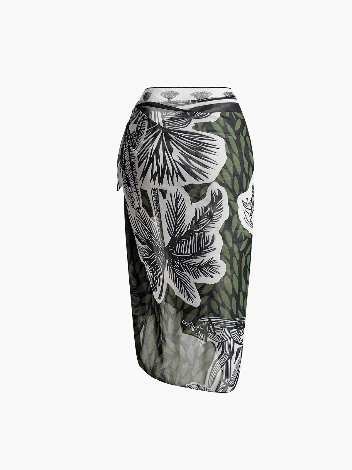 Print Chiffon Cover Up sold by COMMENSE product image thumbnail 2