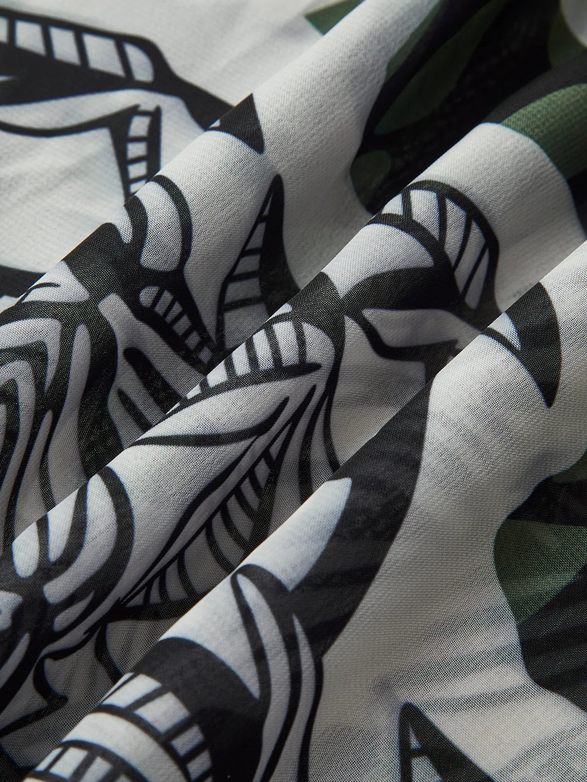 Print Chiffon Cover Up sold by COMMENSE product image thumbnail 3