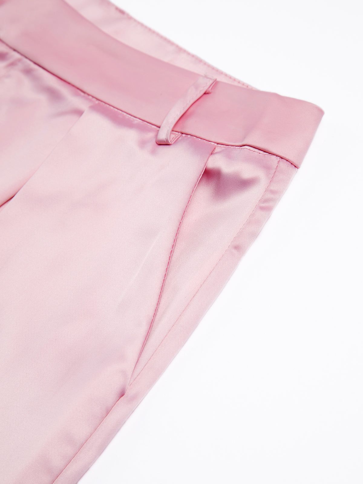 Satin Pleat Wide Leg Pants sold by COMMENSE product image thumbnail 3