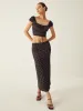 Polka Dot Knotted Skirt Set sold by COMMENSE