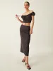 Polka Dot Knotted Skirt Set sold by COMMENSE