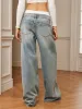 Panel Contrast Binding Denim Jeans sold by COMMENSE