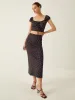 Polka Dot Knotted Skirt Set sold by COMMENSE