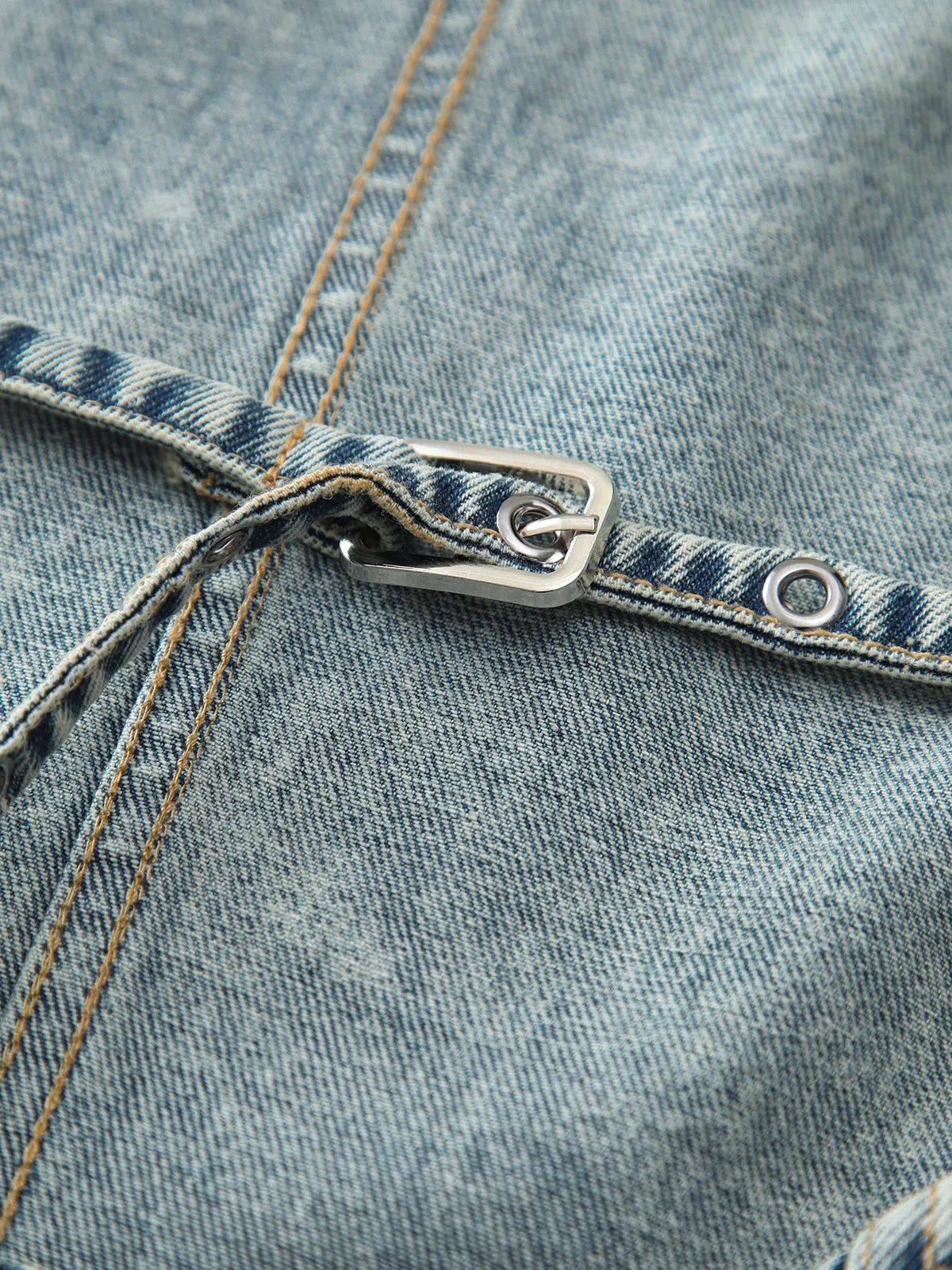 Halter Backless Denim Tank Top sold by COMMENSE product image thumbnail 3