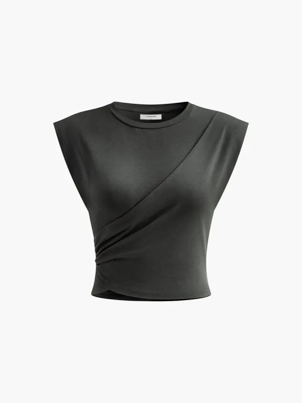 Cap Sleeve Tank Top sold by COMMENSE