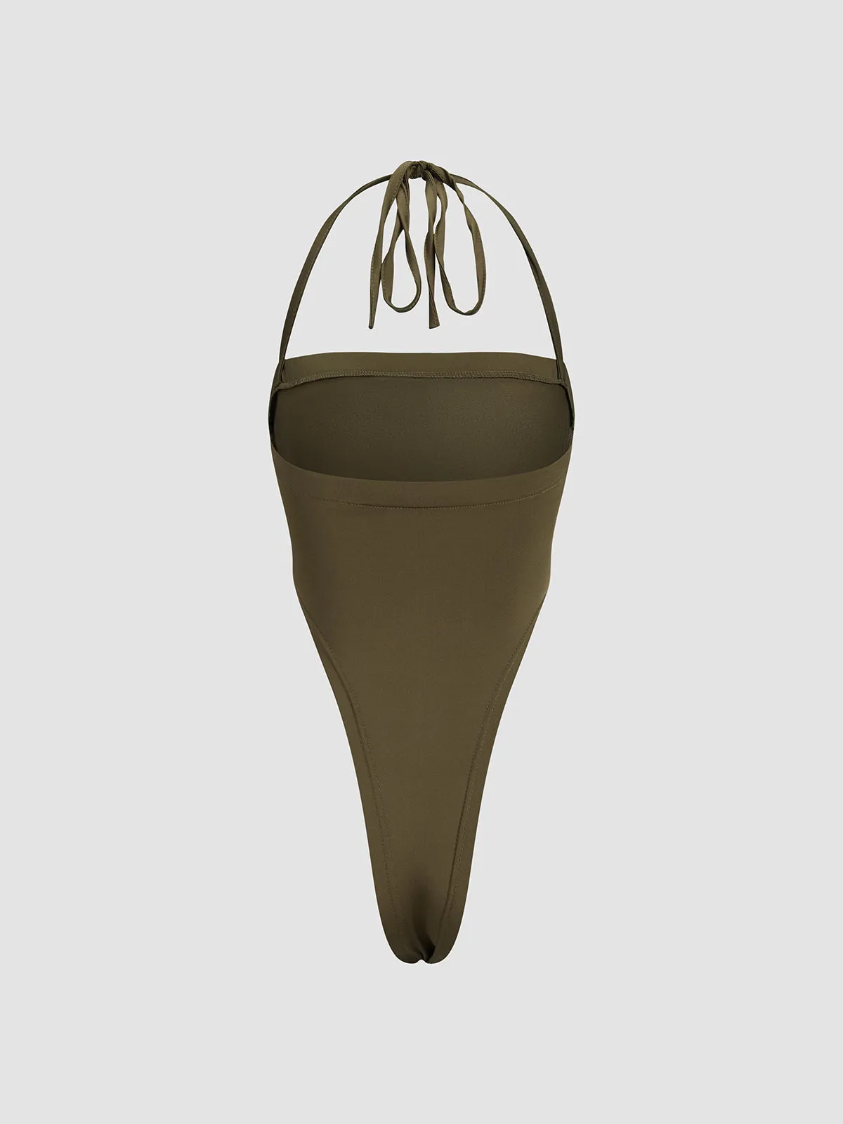 Solid Halter Bodysuit sold by COMMENSE product image thumbnail 4