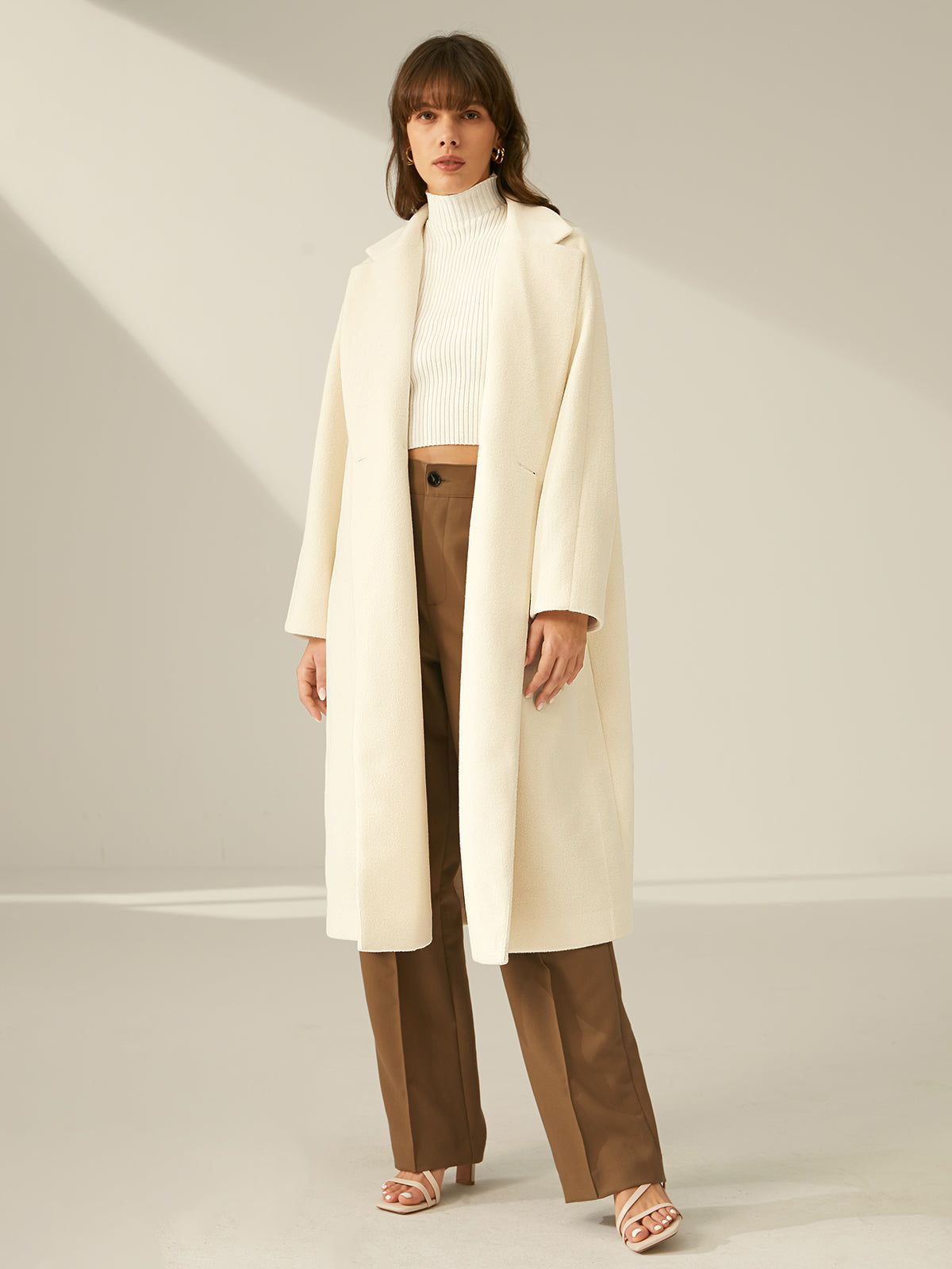 Oversized Double Breasted Wool Coat sold by COMMENSE product image thumbnail 5