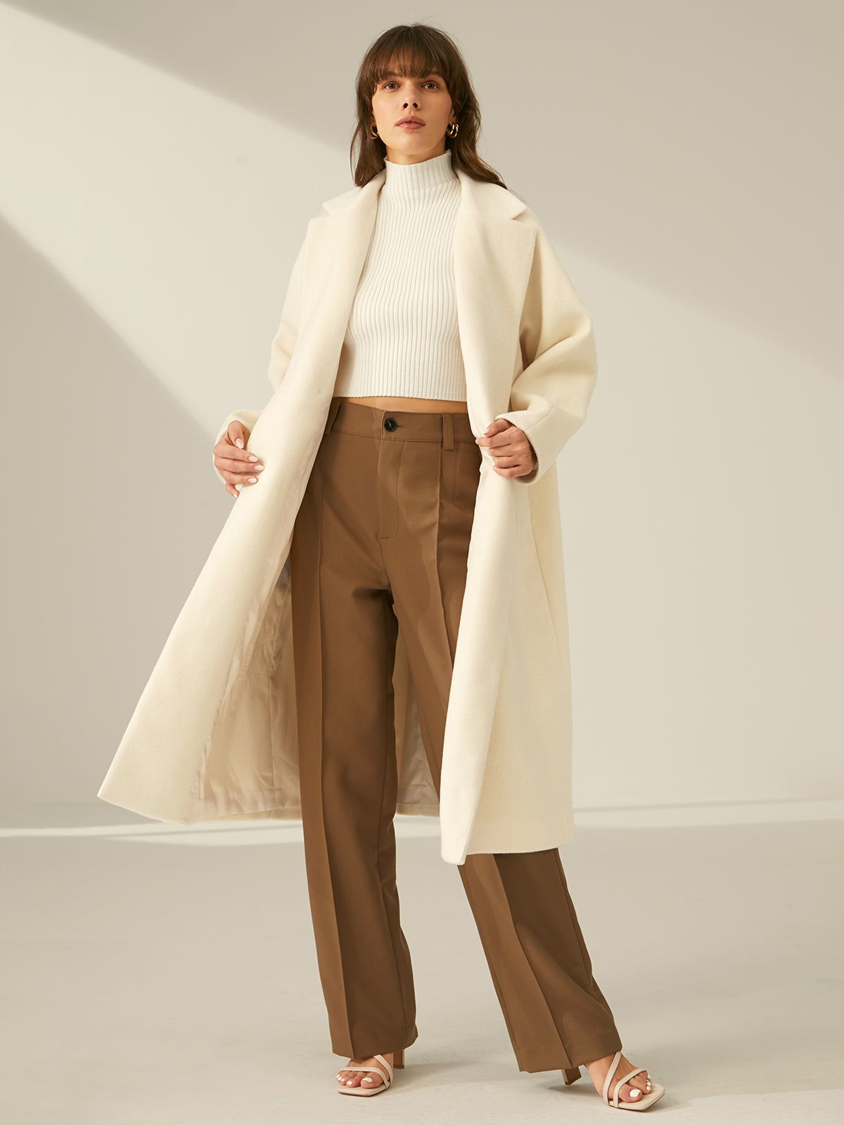 Oversized Double Breasted Wool Coat sold by COMMENSE product image thumbnail 4