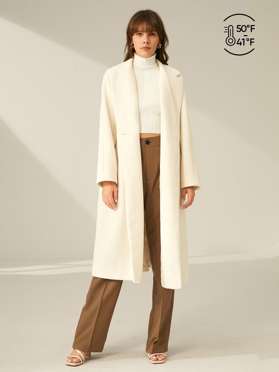 Oversized Double Breasted Wool Coat sold by COMMENSE