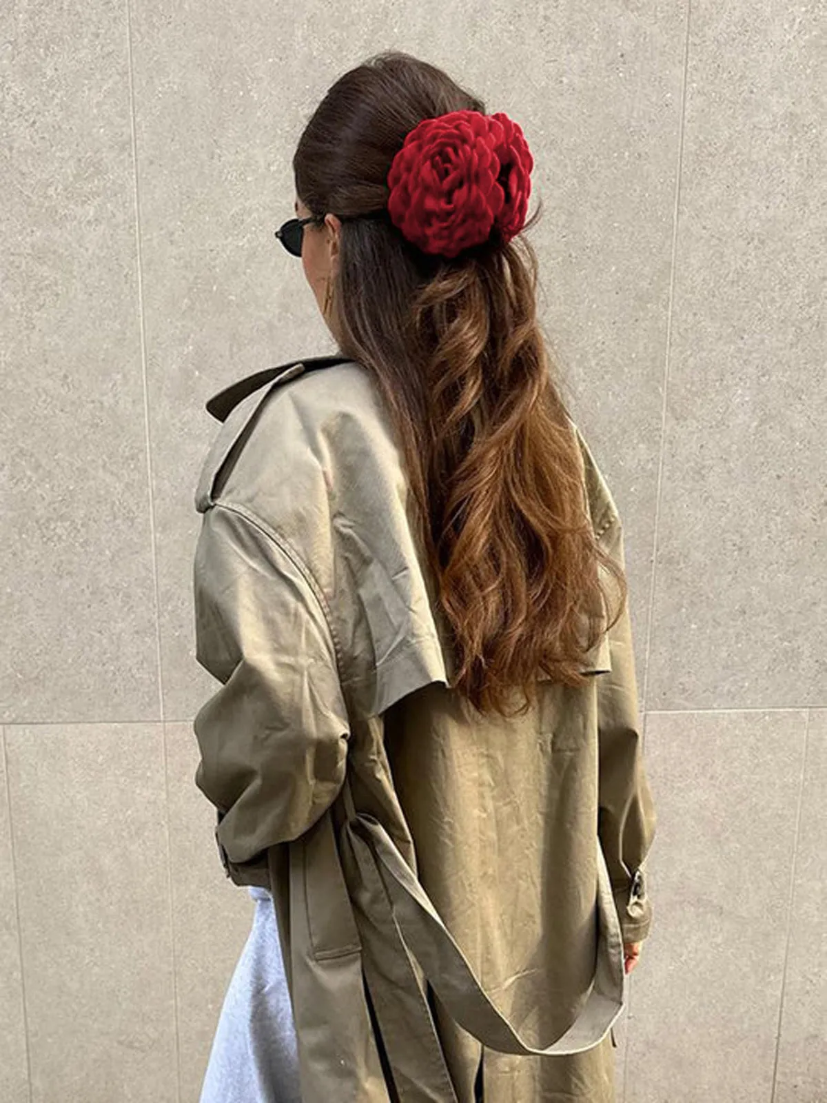 Large Rose Flower Hair Claw sold by COMMENSE