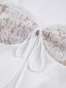 Drawstring Lace Short Dress sold by COMMENSE