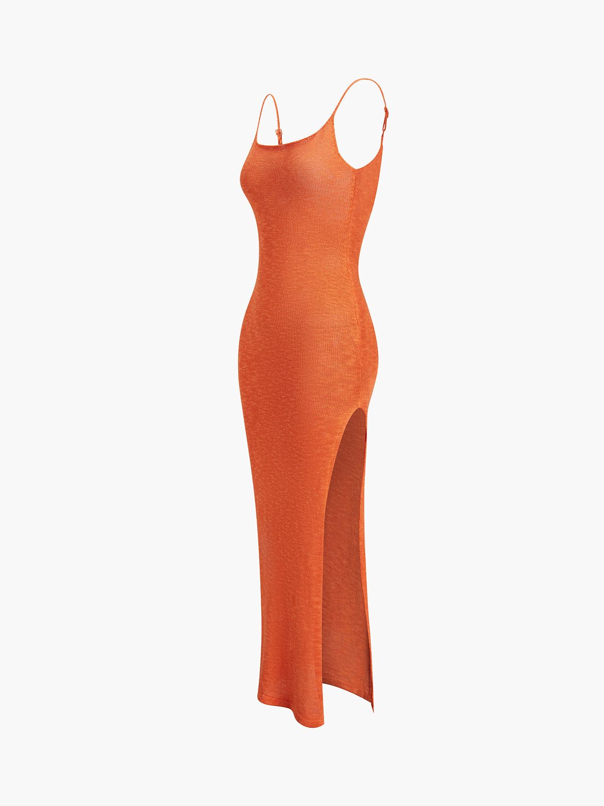 Open Back Bodycon Slit Long Dress sold by COMMENSE product image thumbnail 7