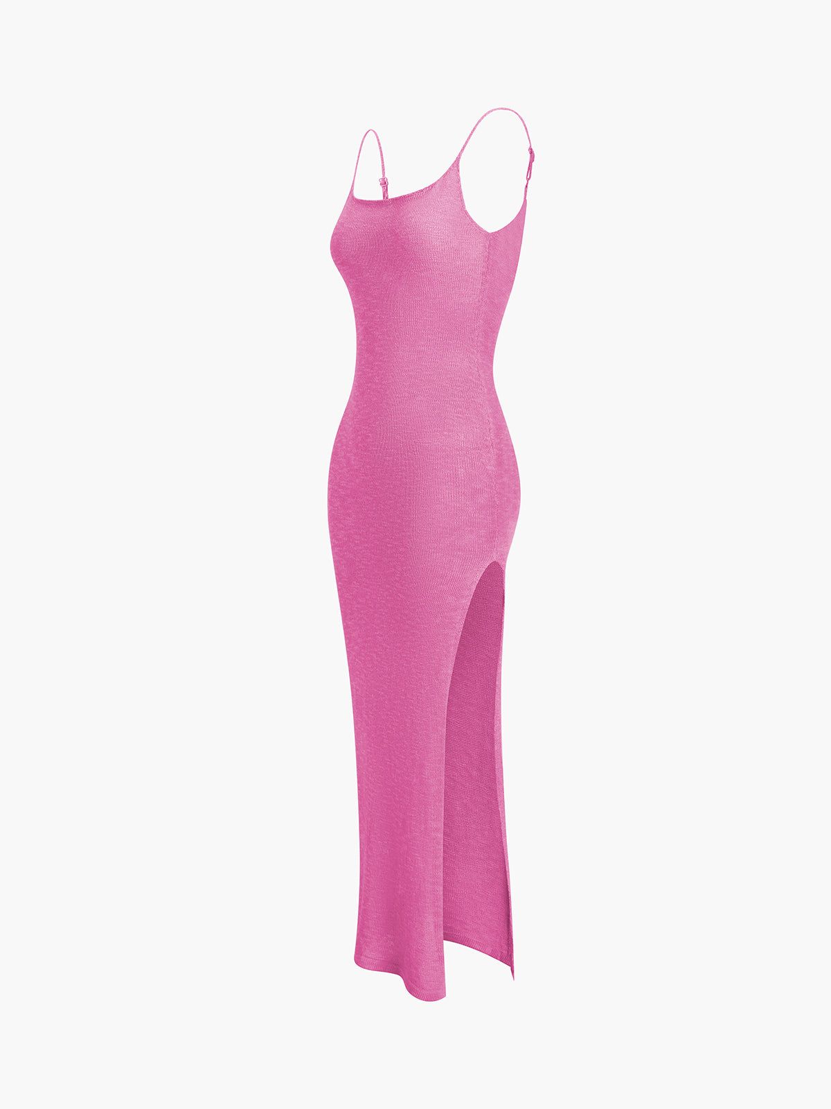 Open Back Bodycon Slit Long Dress sold by COMMENSE product image thumbnail 2