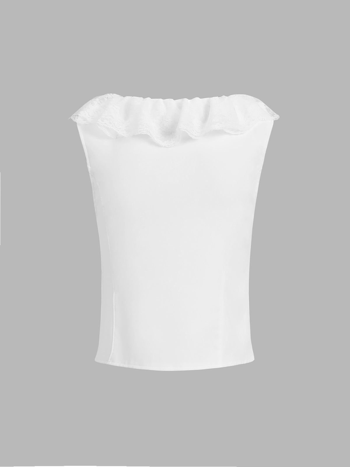 Ivory Glow Ruffle Two Piece Skirt Set sold by COMMENSE product image thumbnail 5