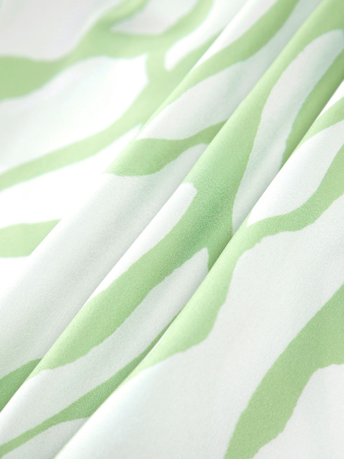 Geometric Print V-Neck Midi Dress sold by COMMENSE product image thumbnail 3