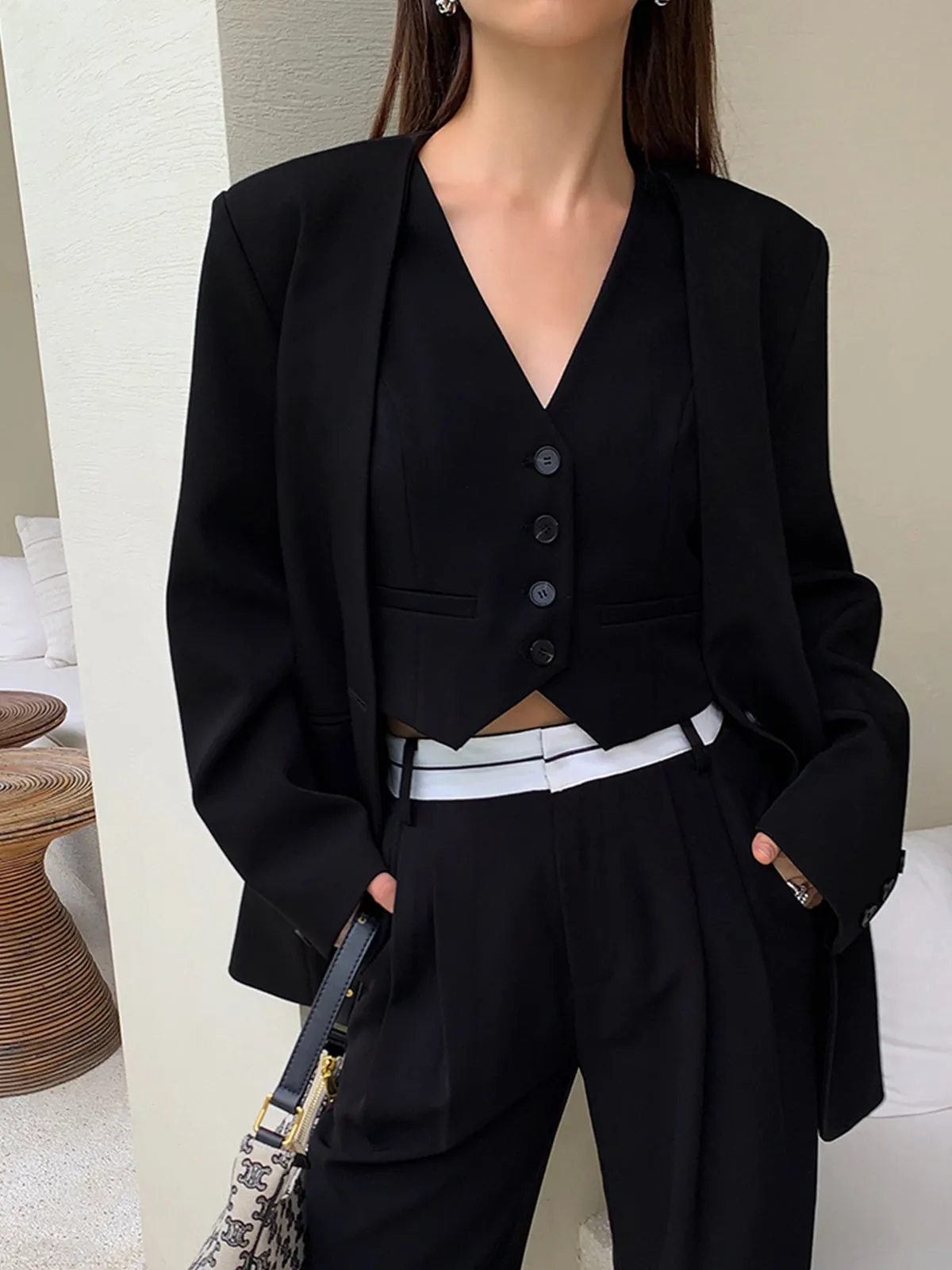 Casual Relaxed Fit Blazer sold by COMMENSE product image thumbnail 4