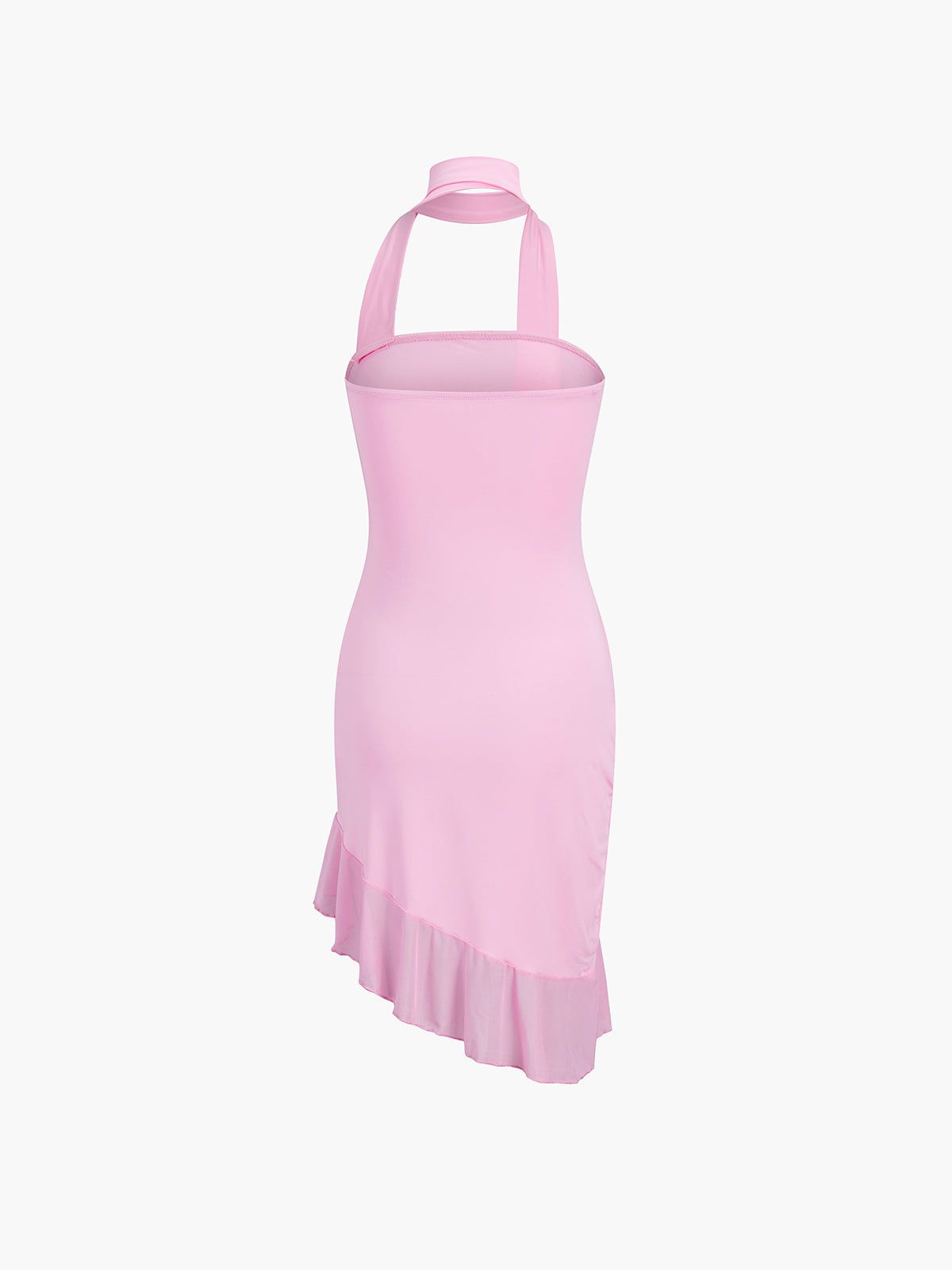 Oblique Ruffle Short Dress sold by COMMENSE product image thumbnail 2