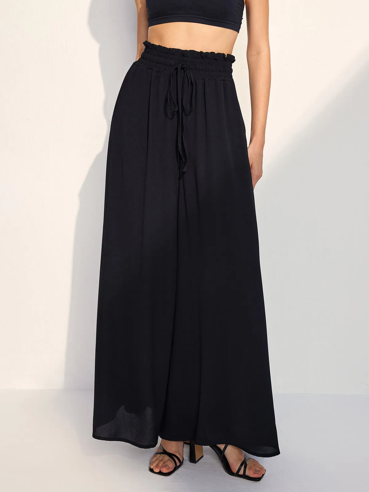 Casual Drawstring Elastic Waist Pants sold by COMMENSE product image thumbnail 3