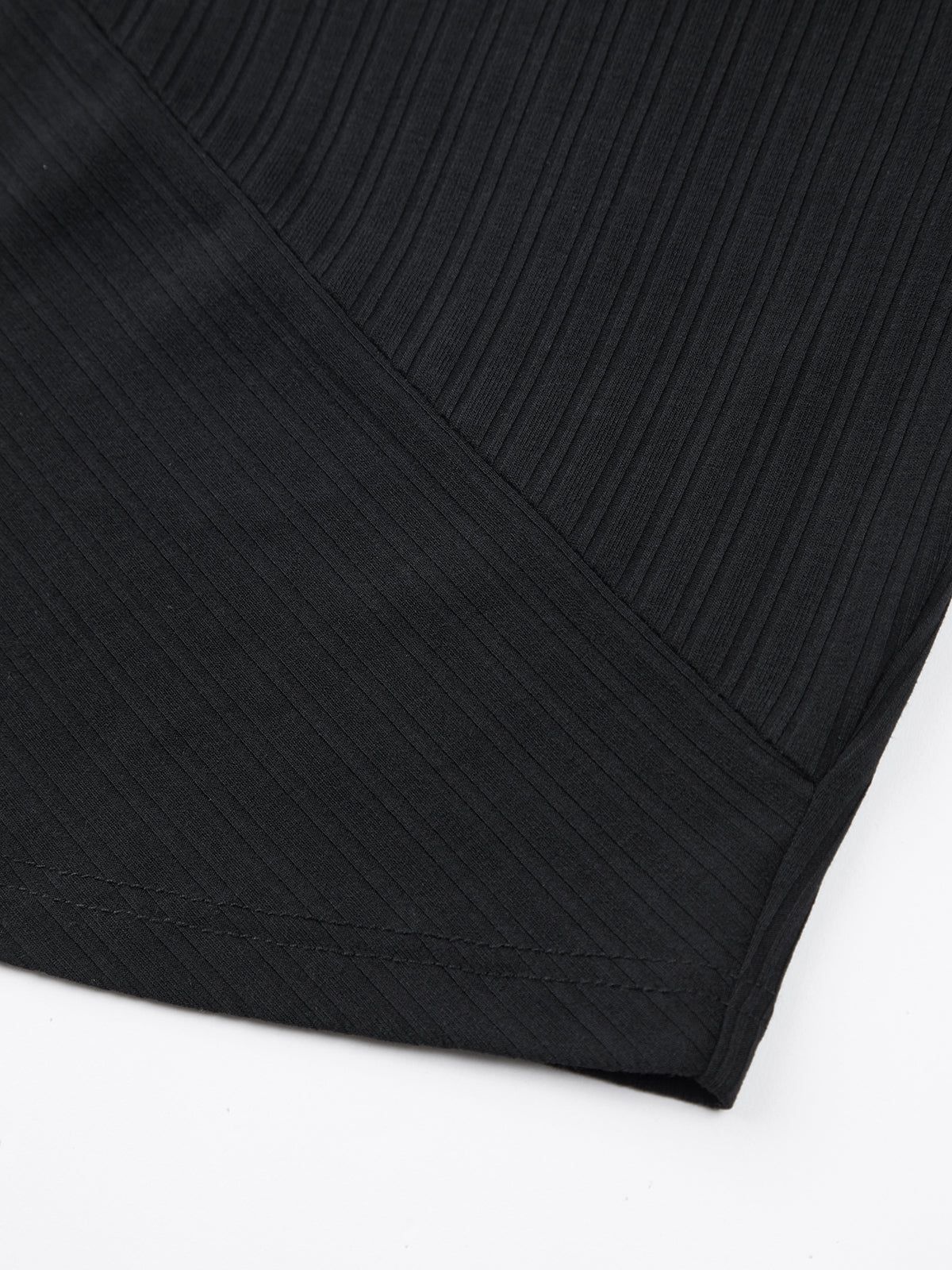 Textured Long Sleeve Crop Shirt sold by COMMENSE product image thumbnail 6