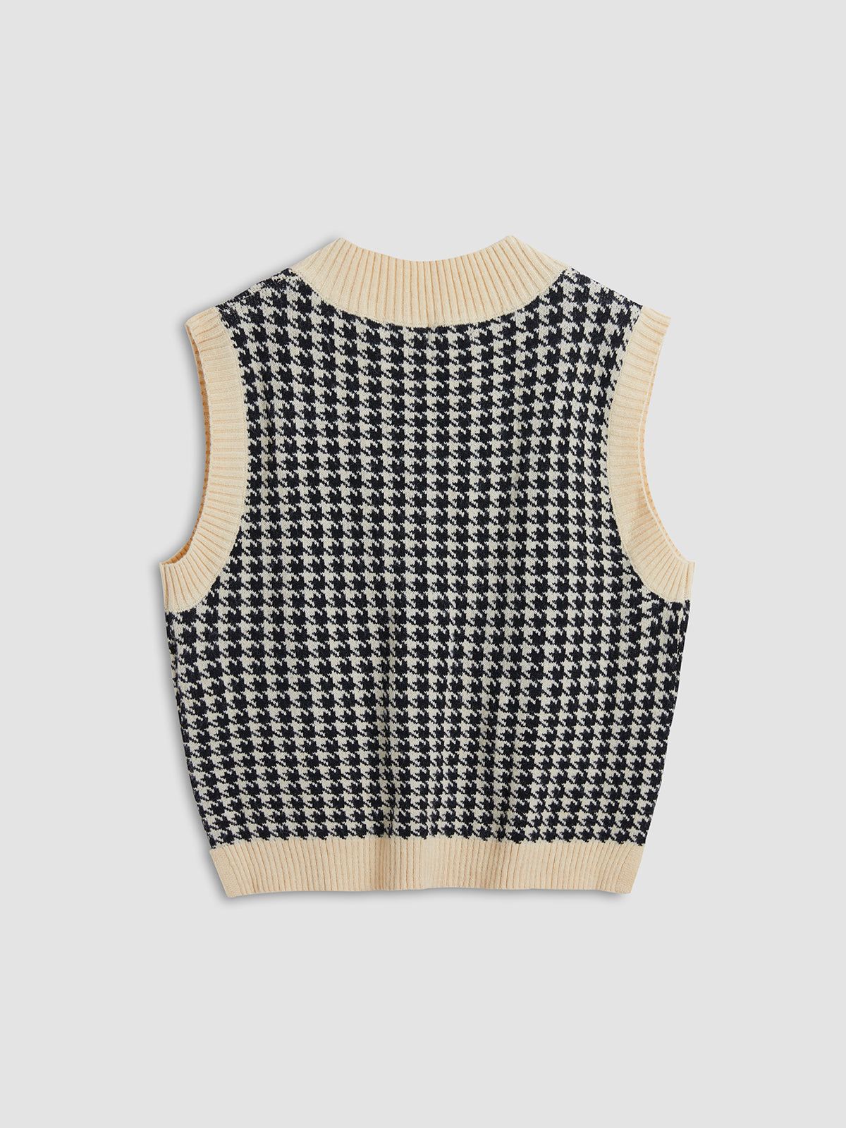 Cozy Houndstooth Vest sold by COMMENSE product image thumbnail 2