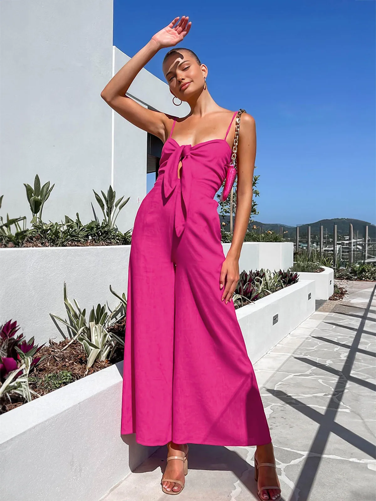 Cotton Twist Detail Jumpsuit sold by COMMENSE product image thumbnail 2