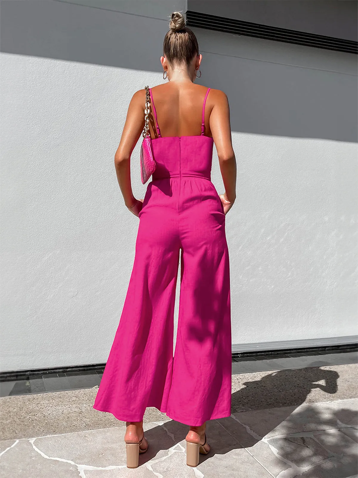 Cotton Twist Detail Jumpsuit sold by COMMENSE product image thumbnail 3