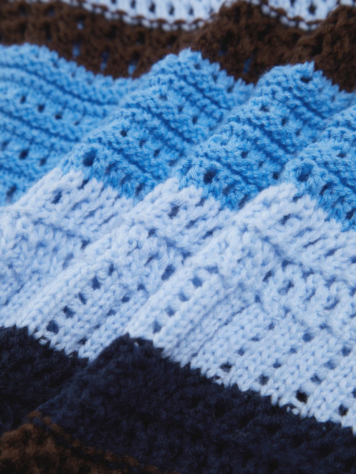 Sea Breeze Crochet Eyelet Polo Shirt sold by COMMENSE product image thumbnail 4