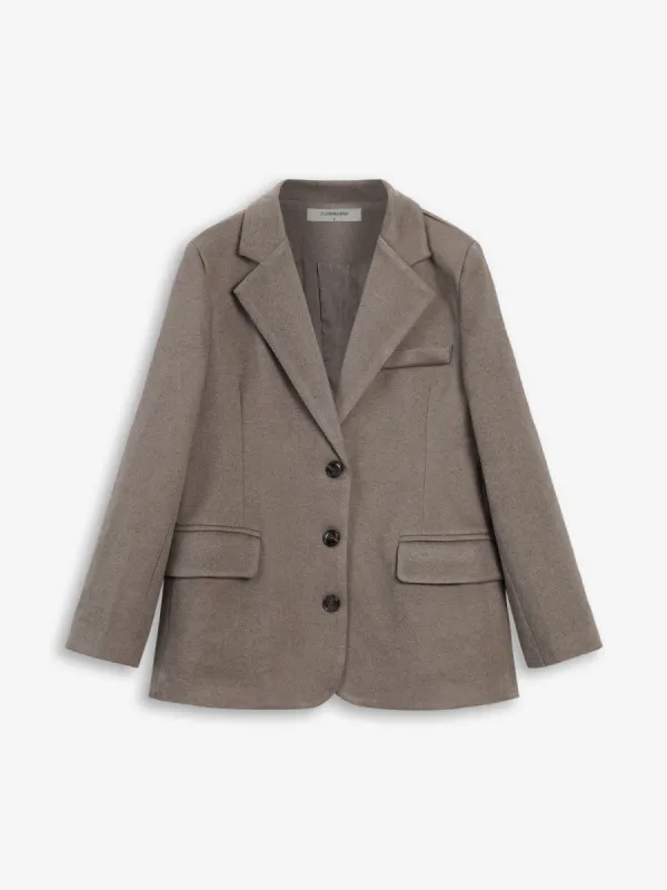 Open Collar Single Breasted Blazer sold by COMMENSE