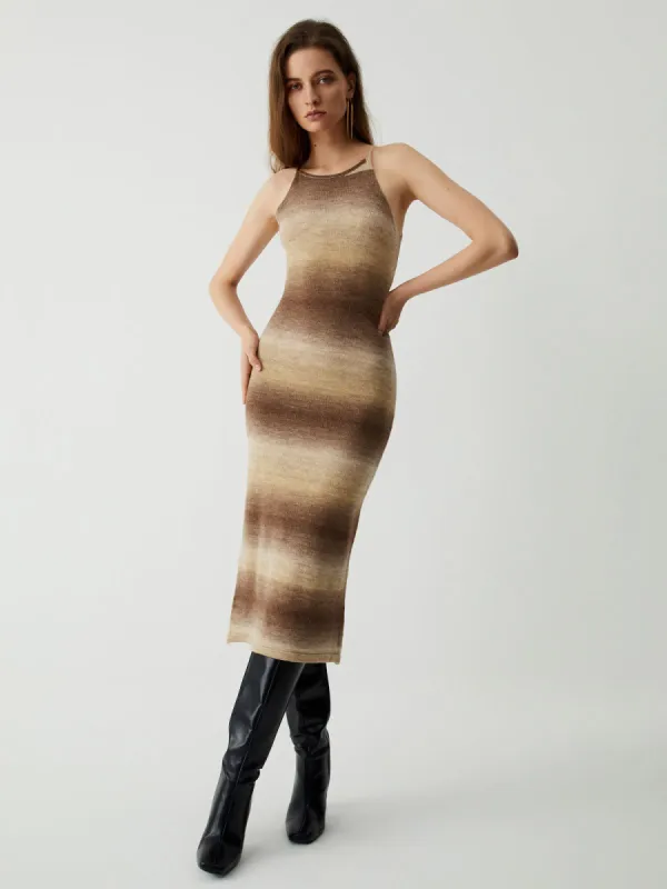 Dawn Ombre Midi Sweater Dress made by COMMENSE