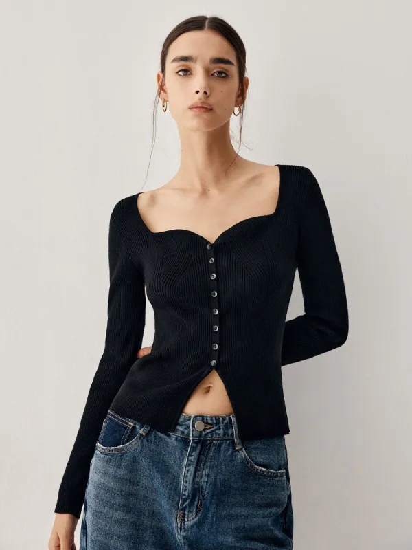 Sweetheart Button Down Cardigan sold by COMMENSE