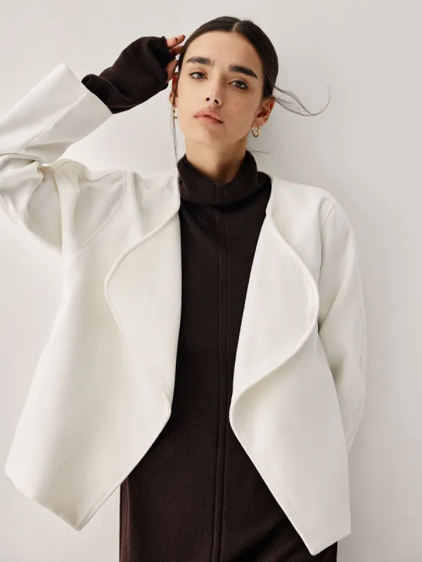 Leisure Open Collar Kimono Coat made by COMMENSE