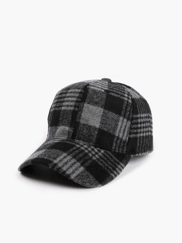 Tartan Print Cap sold by COMMENSE