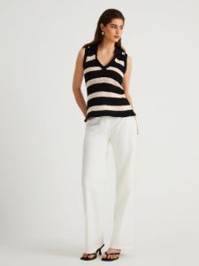 Old Money Aesthetics Stripe Vest sold by COMMENSE