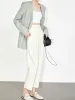 Effortless Pleated Cropped Pants sold by COMMENSE