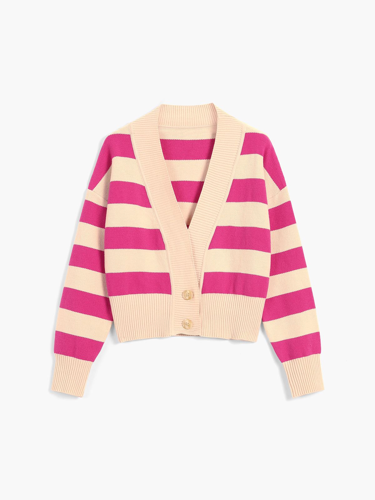 Macaron Melody Stripe Cardigan sold by COMMENSE
