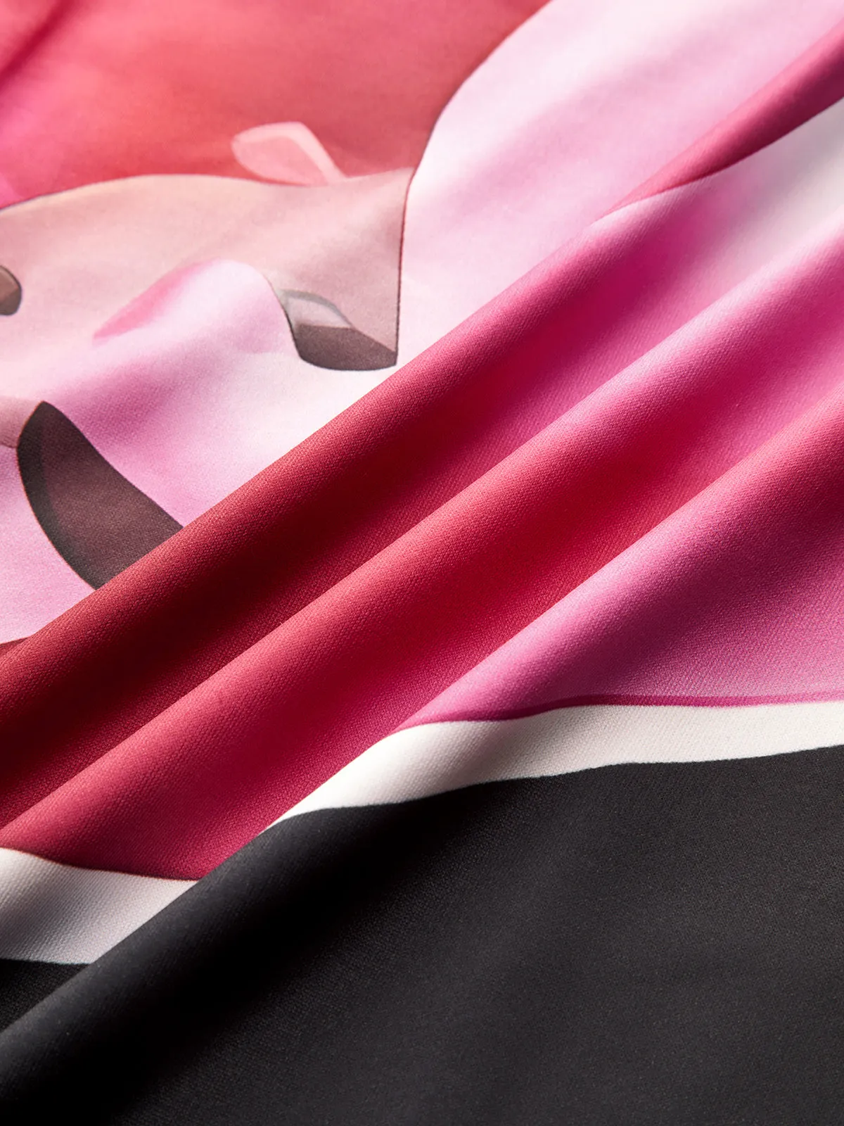 Floral Print Square Neck Split Slim Dress sold by COMMENSE product image thumbnail 3