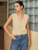 Button Ribbed Cozy Sweater Vest sold by COMMENSE