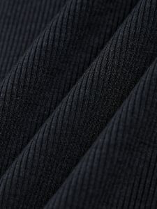 Patchwork Mesh Rib Long Sleeve Shirt sold by COMMENSE