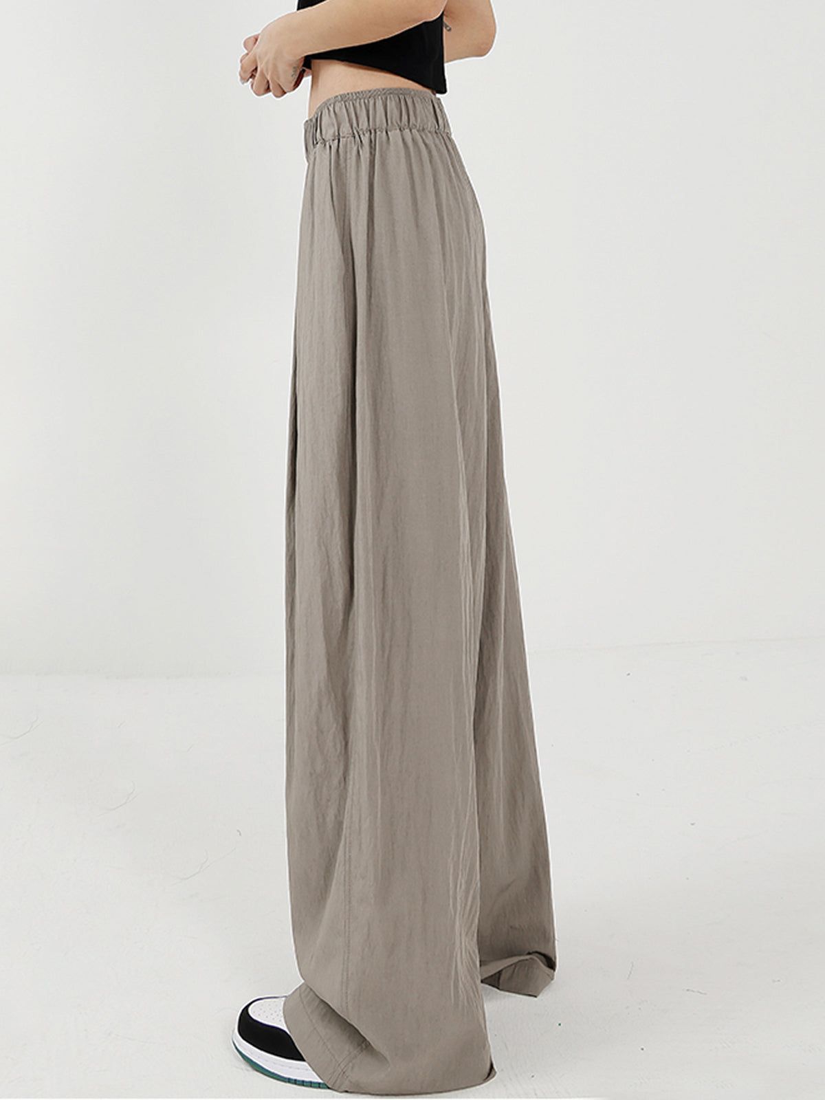 Elastic Waistband Oversized Wide Leg Pants sold by COMMENSE product image thumbnail 3