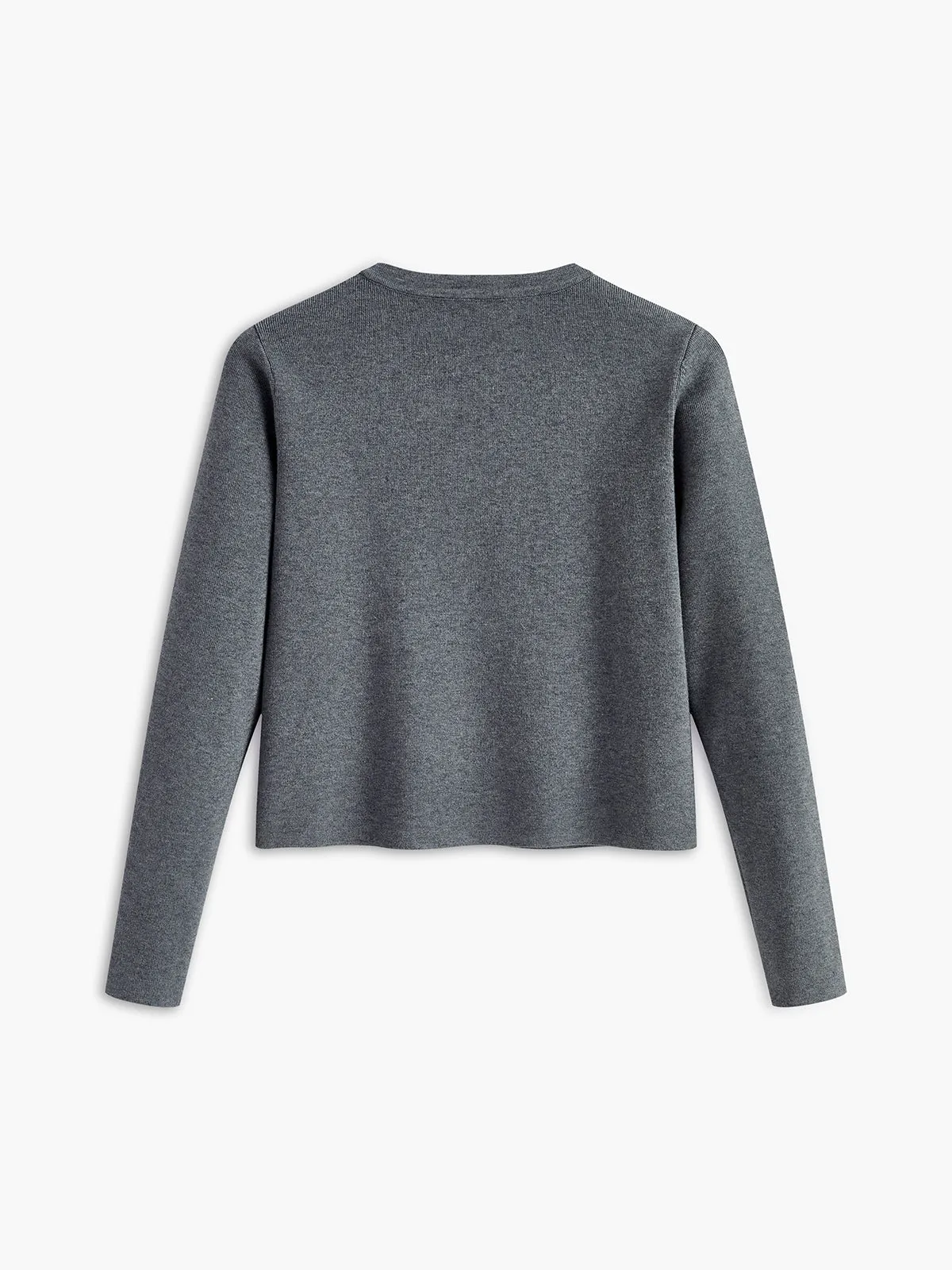 Crew Neck Button Knit Cardigan sold by COMMENSE product image thumbnail 5