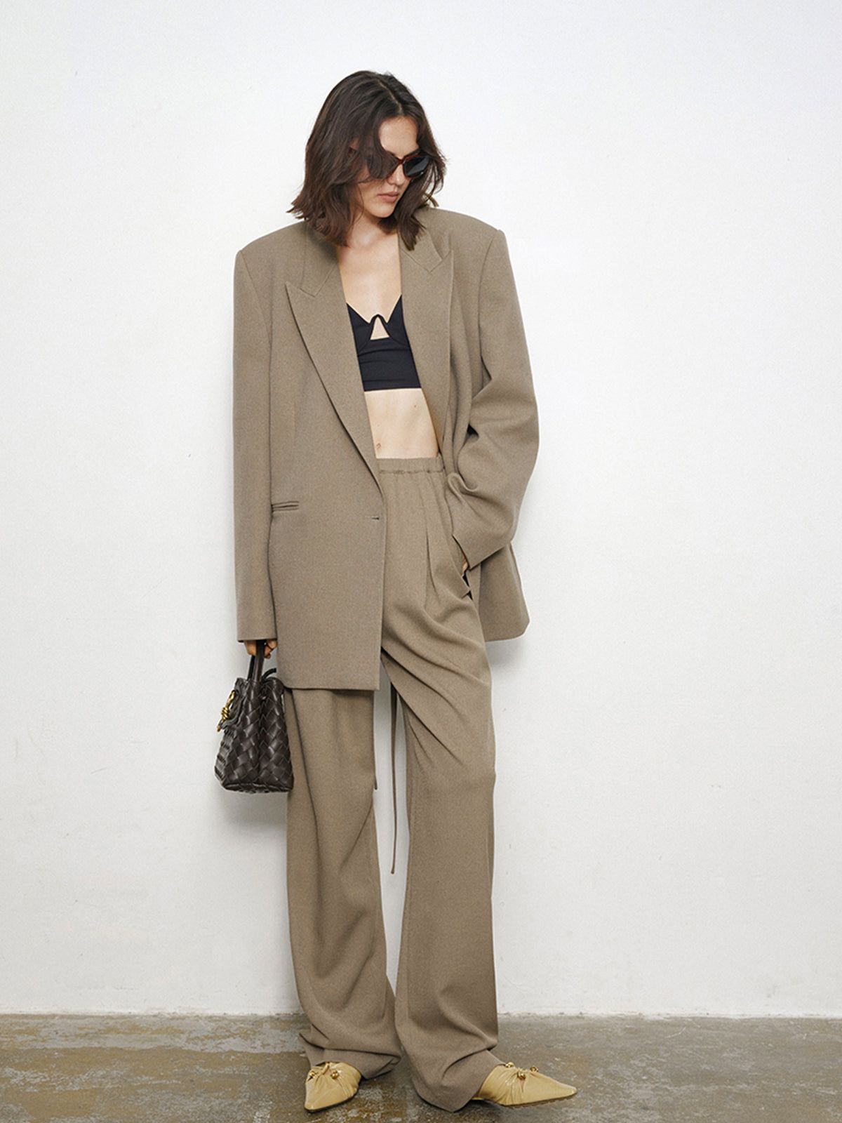 City Stroll Oversized Back Tie Blazer sold by COMMENSE product image thumbnail 3
