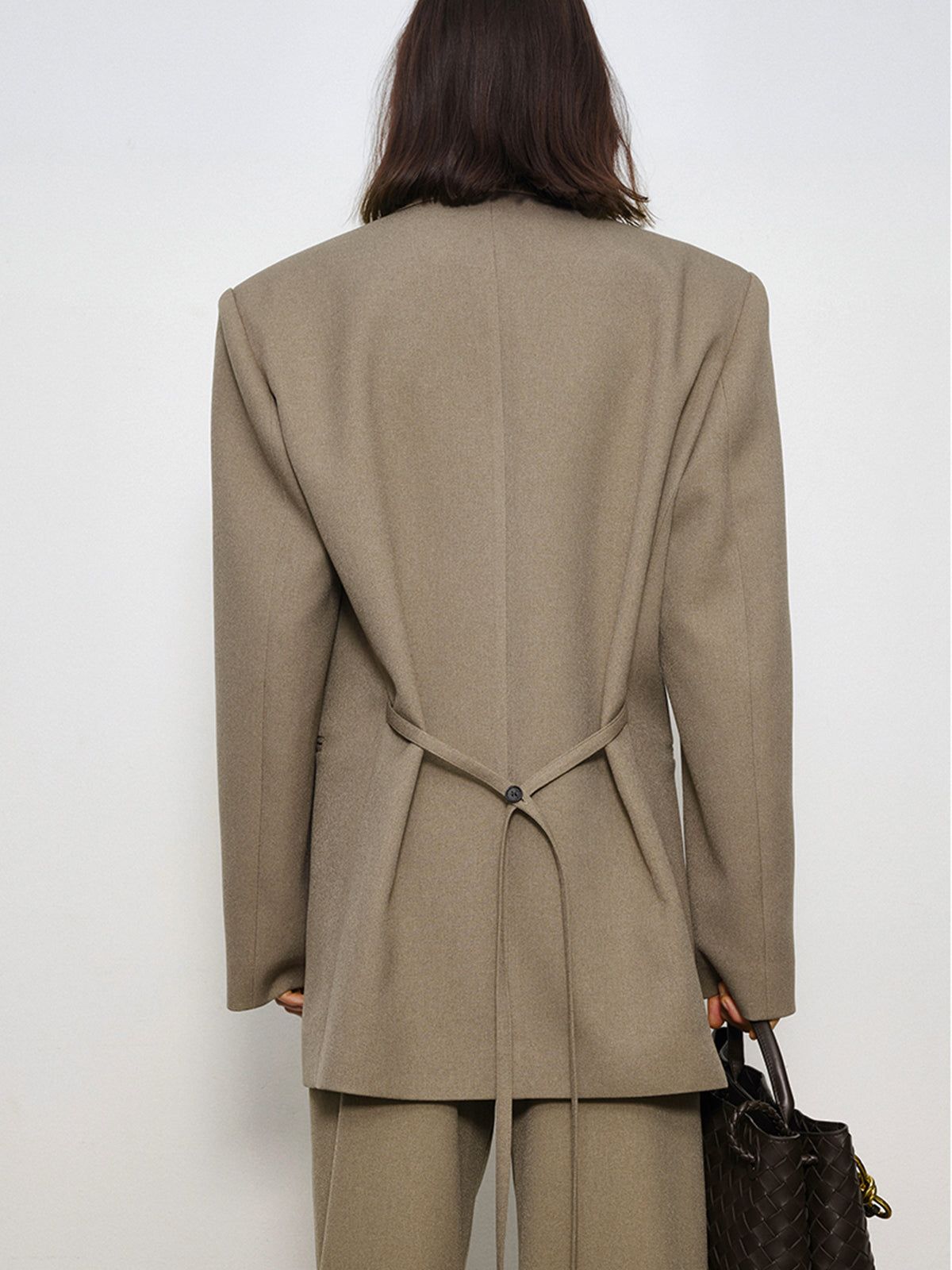 City Stroll Oversized Back Tie Blazer sold by COMMENSE product image thumbnail 2