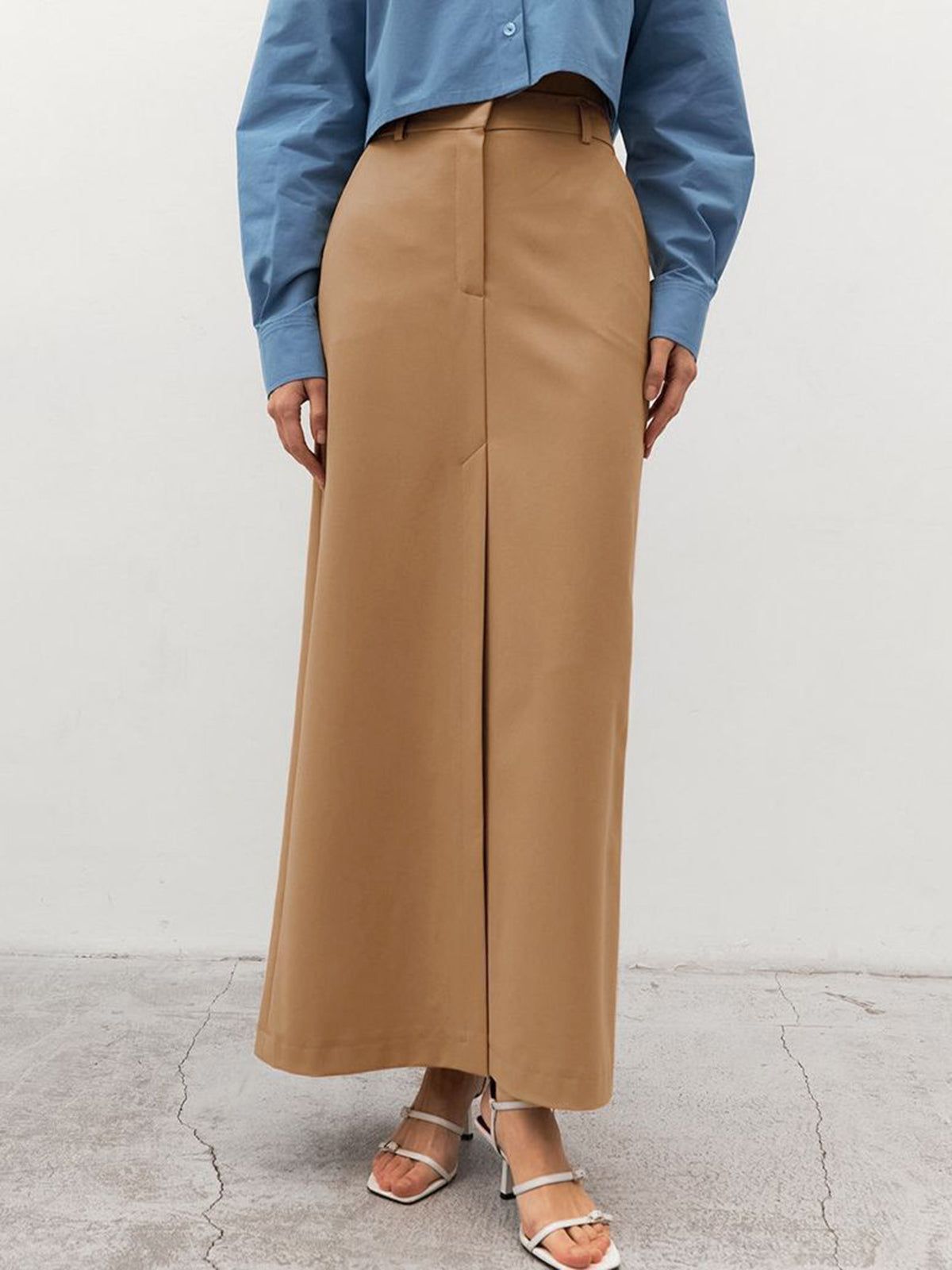Solid Maxi Skirt sold by COMMENSE product image thumbnail 5