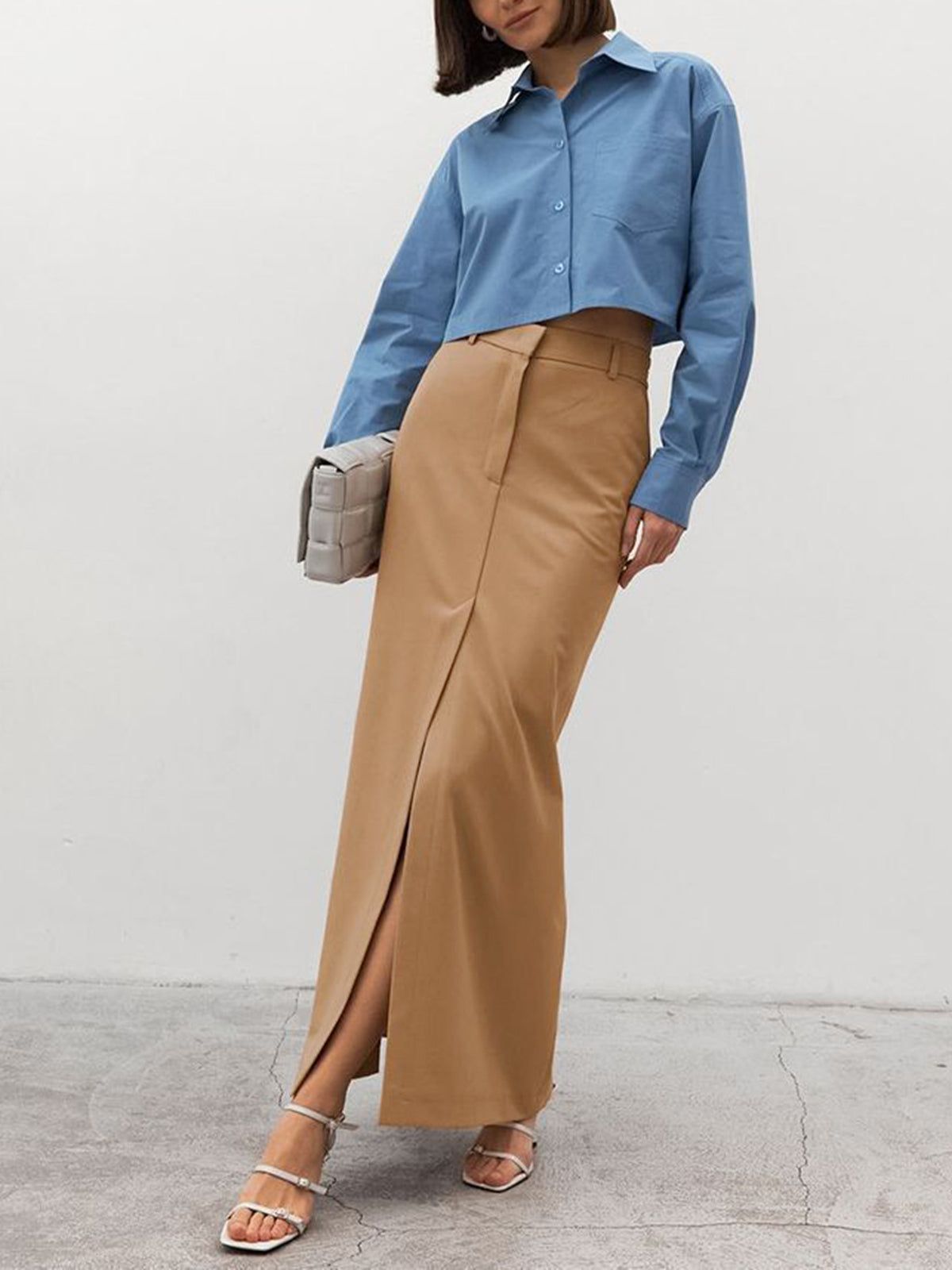 Solid Maxi Skirt sold by COMMENSE product image thumbnail 2