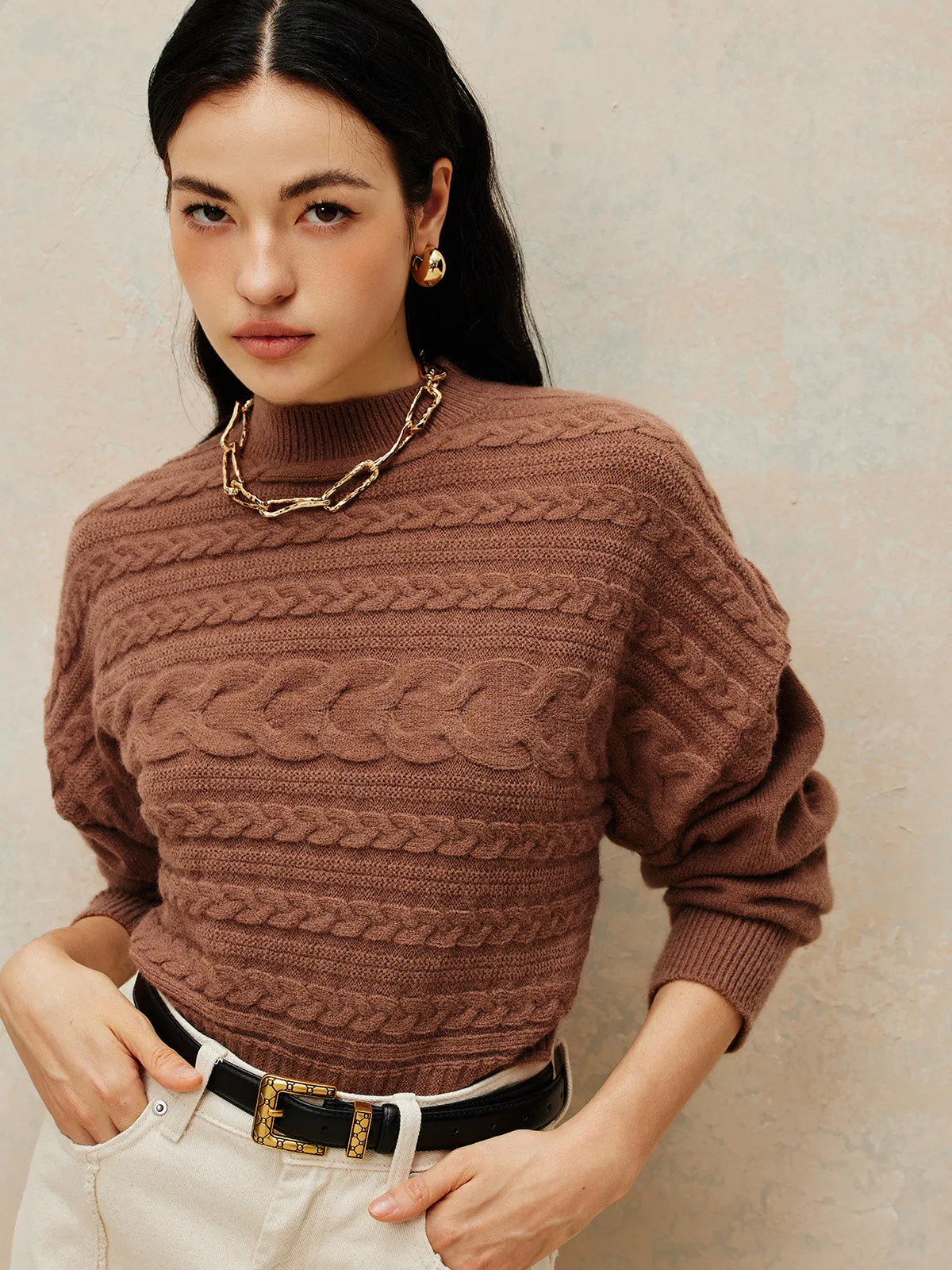 Golden Chunky Chain Necklace sold by COMMENSE product image thumbnail 2