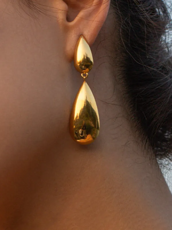 Double Teardrop Earrings sold by COMMENSE