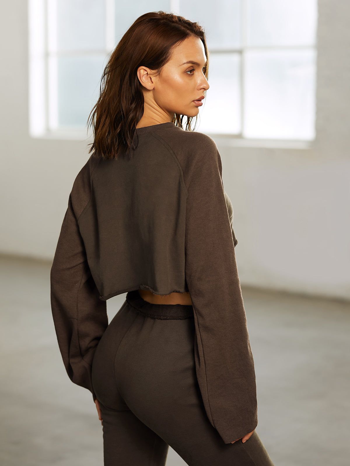 Street Essential - Cropped Essential Wide Sleeve Sweater sold by COMMENSE product image thumbnail 6