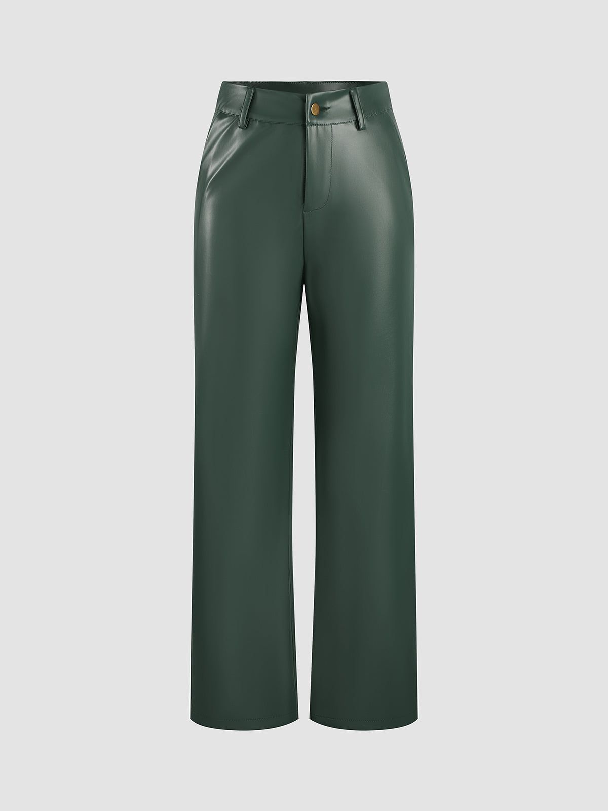 Brownie Faux Leather Wide Leg Pants sold by COMMENSE product image thumbnail 6