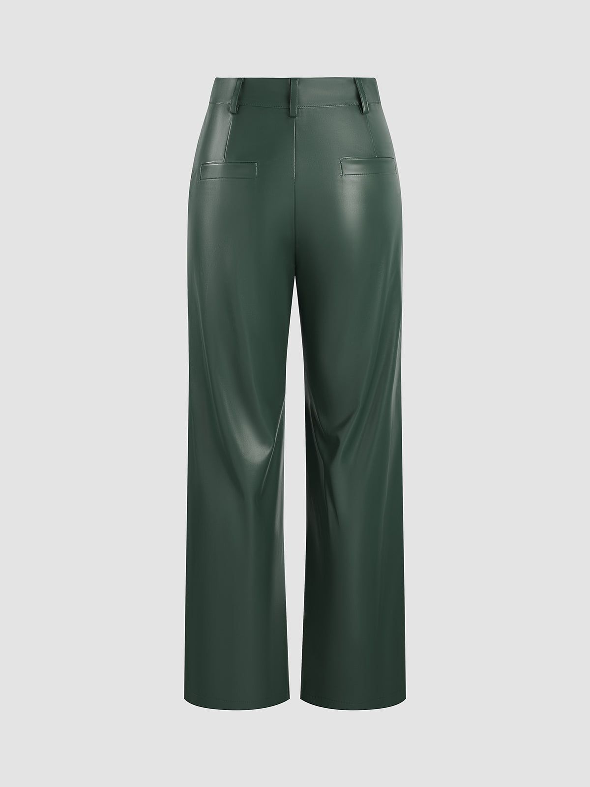 Brownie Faux Leather Wide Leg Pants sold by COMMENSE product image thumbnail 7
